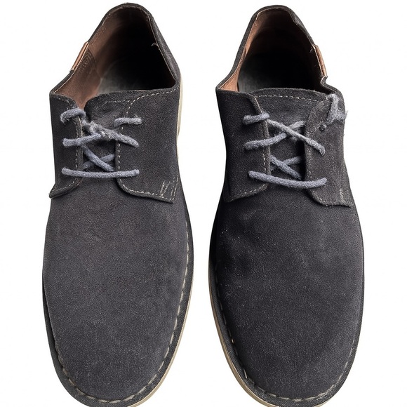 Johnston & Murphy Suede Shoes Sz 8.5 | Dark Gray | Dress or Casual | Lace-Up - Picture 3 of 11